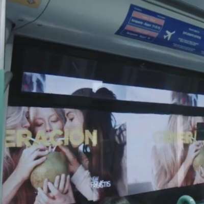 Publicidad exterior en el Metro de Madrid